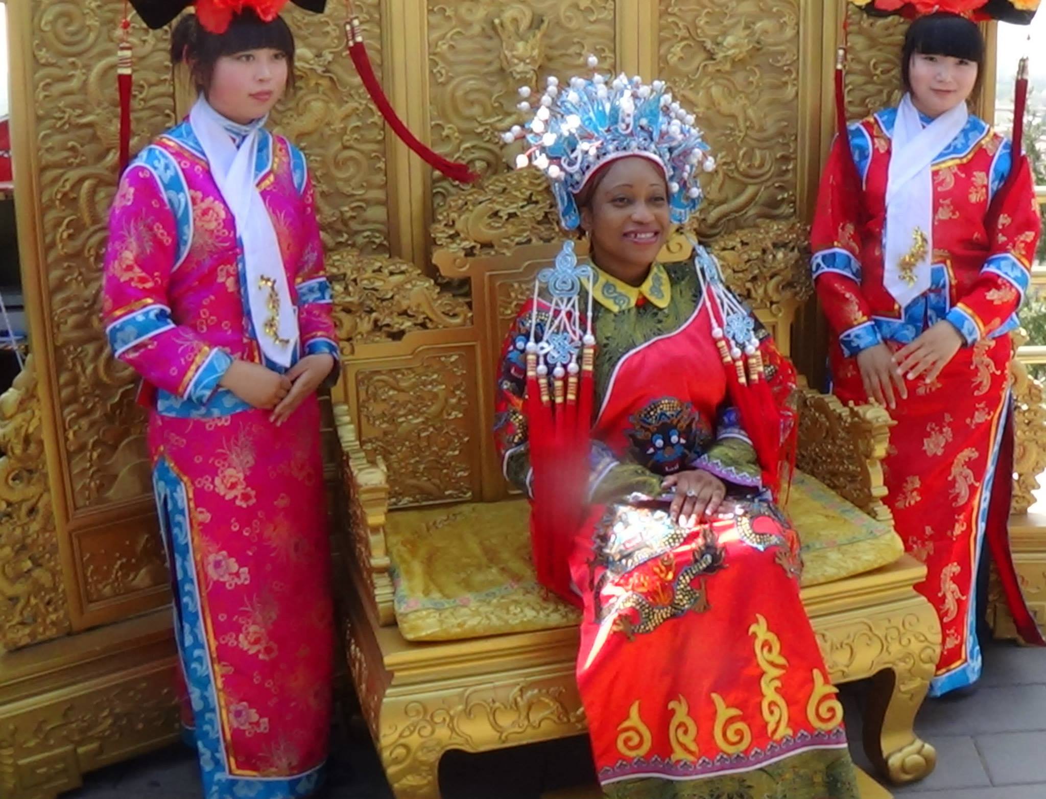 Queen for a Day, Jazzy Jess having for posing as Empress Ai of Ming Dynasty